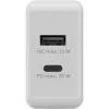 Goobay Carregador Rápido Dual USB-C™ PD (Power Delivery) (30 W) (61674)