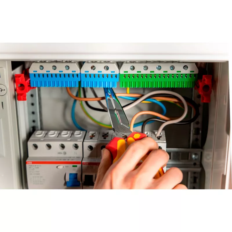 Alicate de pontas planas e redondas Wiha 27422 — ferramenta manual profissional isolada eletricamente