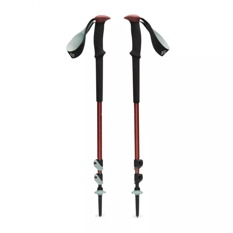 Bastões de trekking Black Diamond Trail Trekking Poles Iron Red