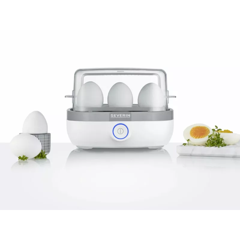 Ovo cozedor EK 3164 (branco/cinzento, 420 Watt, para 6 ovos)