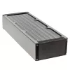 Radiador Aqua-Computer airplex radical 4/360 — alumínio/cobre/aço inoxidável, 400×140×73 mm