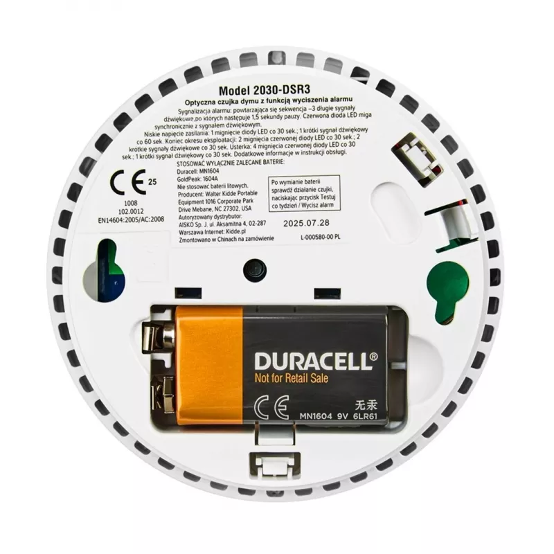 Detetor de fumo 2030-DSR3 KIDDE