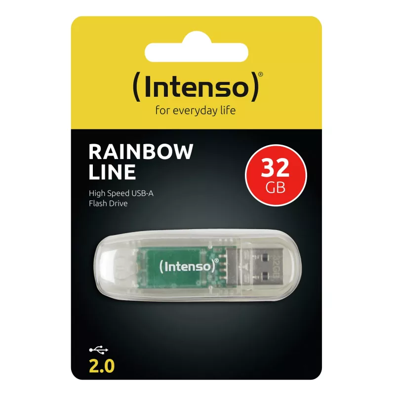 MEMORY DRIVE FLASH USB2 32GB/TRANSPARENTE 3502480 INTENSO