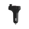 Transmissor FM SAVIO, Bluetooth 5.3, carregador QC 3.0, ecrã LED, Bass Boost, TR-15, preto