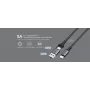 Cabo USB Type-C 2-em-1 Orsen S8, 5A, 1,5 m (carregamento rápido/dados)