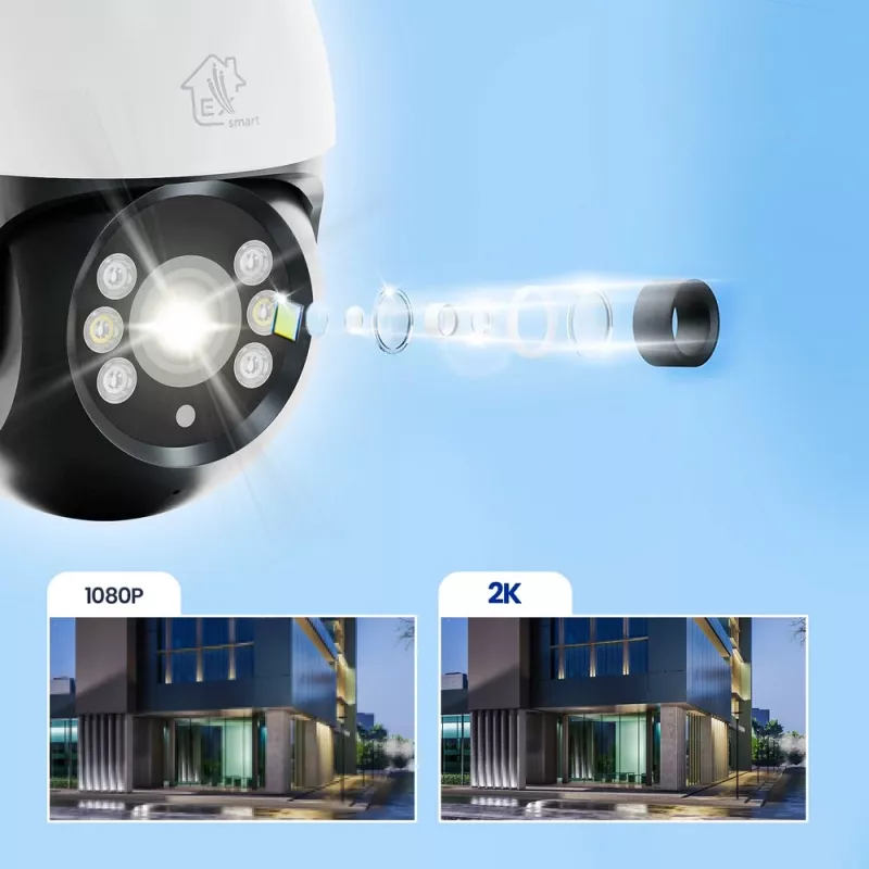 Câmara de vigilância exterior Extralink Perun EOC-268 | Câmara IP | 1296p, PTZ