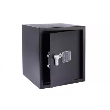 Cofre de escritório Yale YSV/390/DB2 — 40 L cofre de aço, preto, fechadura de combinação, montagem no chão/parede