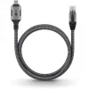 Goobay 70752 cabo Ethernet de USB-C 3.1 para RJ45, Cat6 F/UTP, 5 m, preto/prateado