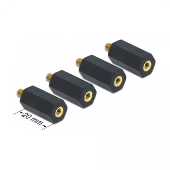 Conjunto de montagem DeLOCK 60242 preto plástico