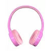 Denver BTH-106P auscultadores over-ear para crianças, com fio e sem fios (Bluetooth), rosa