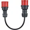 Conjunto de adaptadores go-e para Gemini flex 11 kW, conjunto de 3 peças (preto, 30 cm)