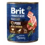 BRIT Premium by Nature Pork with Trachea comida húmida para cães 800 g