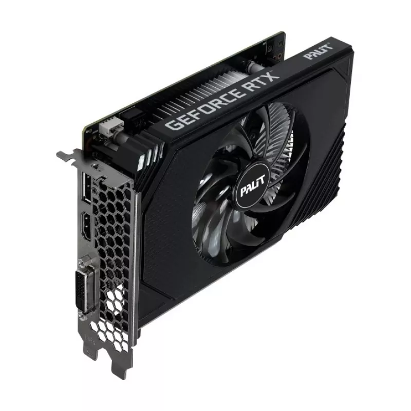 Placa gráfica PALIT GeForce RTX 3050 StormX OC – 6 GB GDDR6, 96 bits, PCIe 4.0, refrigeração ativa