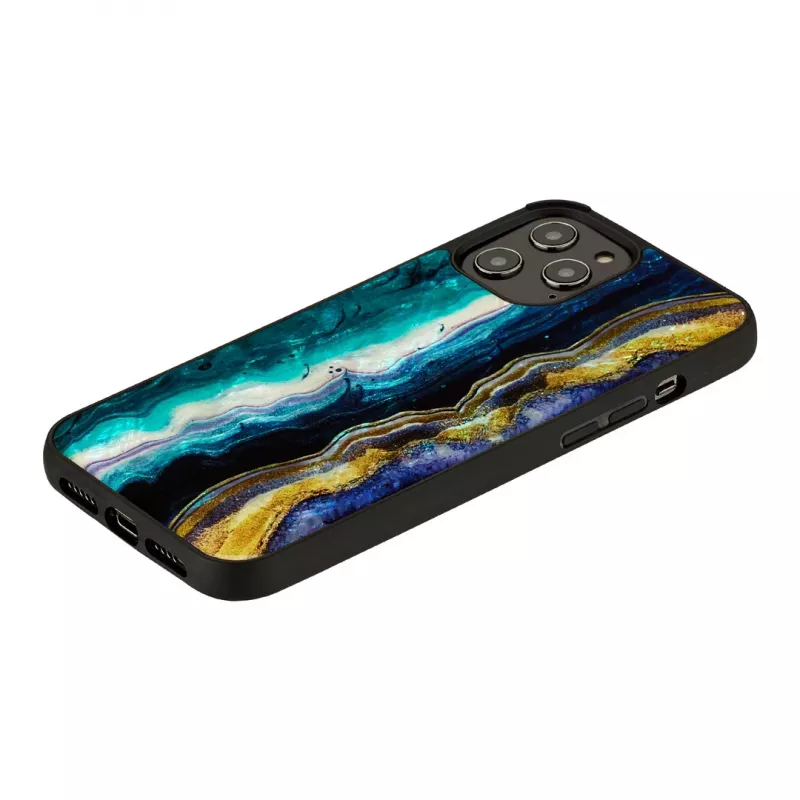 Capa de proteção iKins para Apple iPhone 12 Pro Max – design ágata roxa