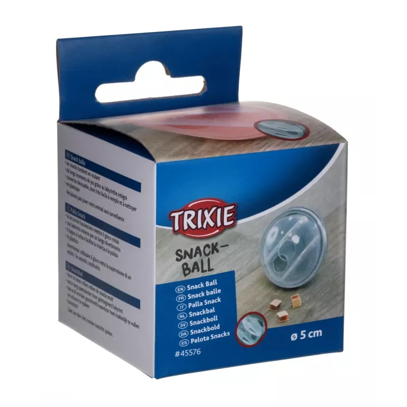 Bola de snacks Trixie 5 cm para gatos, tecnopolímero, cores sortidas