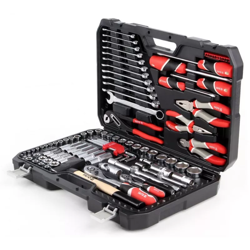 Yato YT-38901 conjunto de chaves/ferramentas XXL, 1/4–1/2 polegadas, 122 pcs.