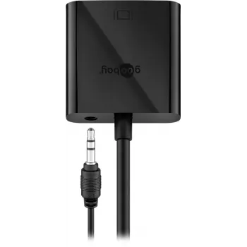 Wentronic Goobay adaptador HDMI / VGA [1x ficha HDMI - 1x conector fêmea VGA, conector fêmea jack 3.5 mm] preto Goobay (68793)