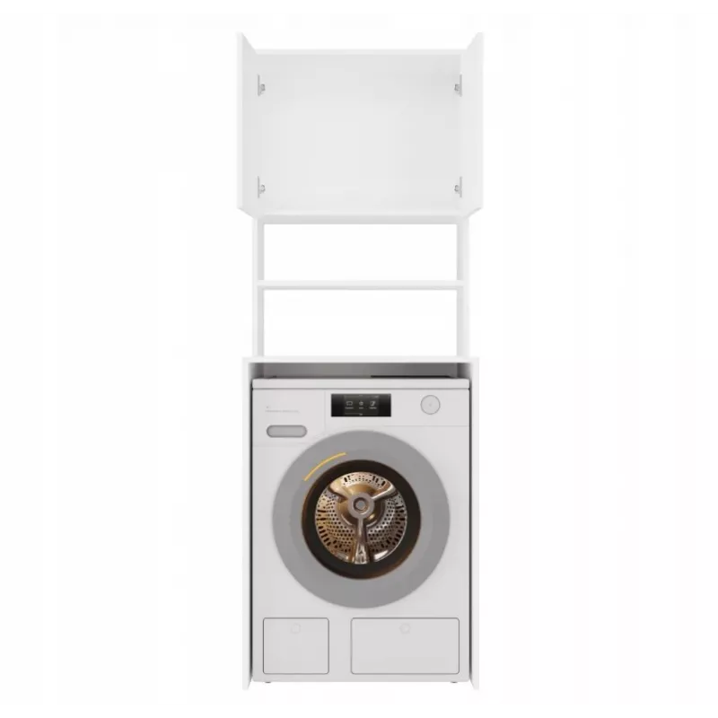 Armário top e shop POLA MULTI para lavandaria para máquina de lavar - branco