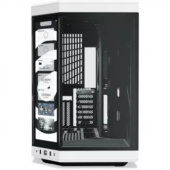 Caixa PC HYTE Y70 Touch Infinite Midi Tower preto, branco