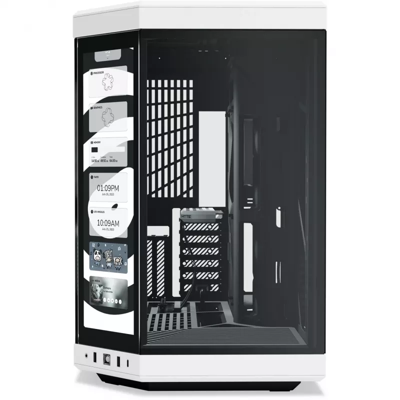 Caixa PC HYTE Y70 Touch Infinite Midi Tower preto, branco