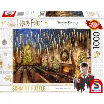Thomas Kinkade Studios Wizarding World Harry Potter – Grande Salão, Puzzle 1000 peças