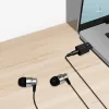 Adaptador de áudio DAC USB-C LogiLink. USB-C/M para 3,5 mm/F. preto