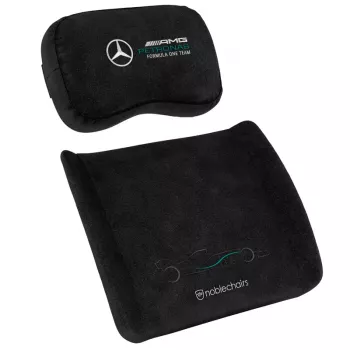 noblechairs conjunto de almofadas de espuma viscoelástica - Mercedes-AMG Petronas Formula One Team Edition