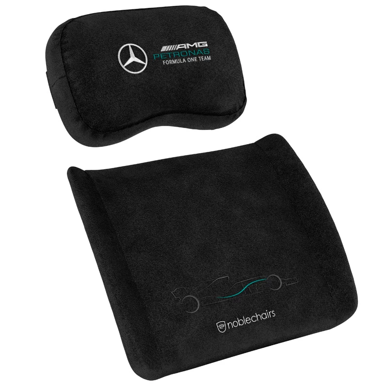 noblechairs conjunto de almofadas de espuma viscoelástica - Mercedes-AMG Petronas Formula One Team Edition