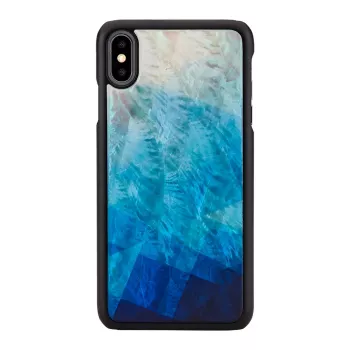 Capa para telemóvel iKins para iPhone XS Max — lago azul acabamento preto