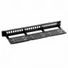 Patch panel 1U LANBERG PPKS-1124-B, 24 portas, 1U, ABS, preto, 482,6×44,5×154 mm