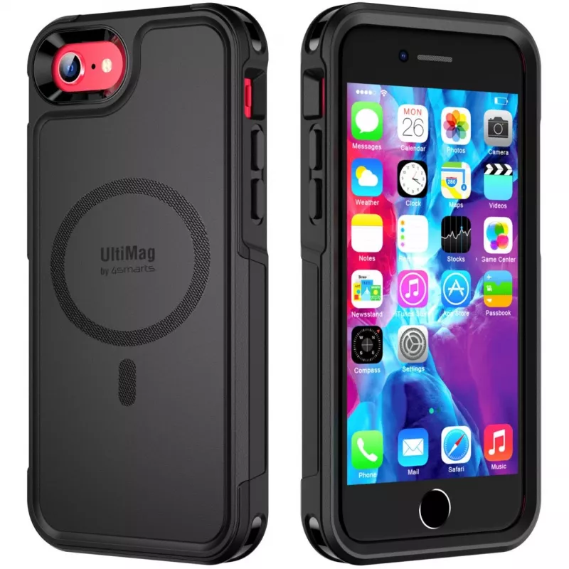 4smarts 452042 - Capa - Apple - iPhone SE3 / SE2 / 8 / 7 - 11,9 cm (4.7 polegadas) - Preto