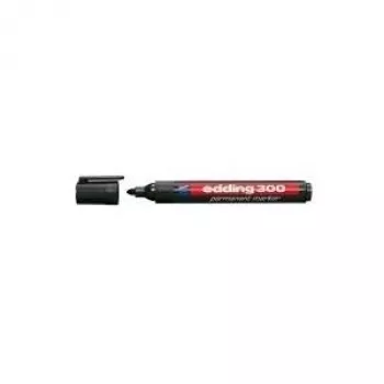 Marcador permanente Edding 300 Preto 10 unid.