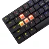 Teclado mecânico White Shark Nagamaki preto — layout US, interruptores mecânicos vermelhos