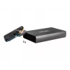 NATEC NKZ-0448 RHINO caixa externa USB 3.0 para discos SATA de 3,5 polegadas preta em alumínio