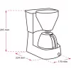 Easy, máquina de café de filtro preta
