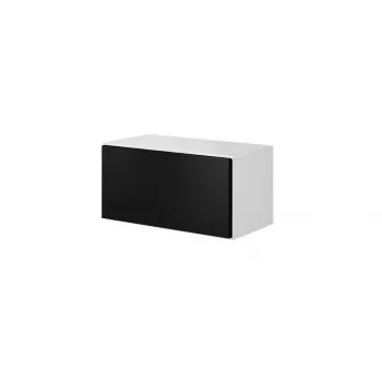 Armário de arrumação fechado Cama ROCO RO3 75/37/39 branco/branco/preto