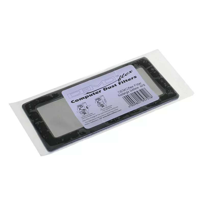 DEMCiflex filtro de pó para 2 ventoinhas de 40 mm, quadrado, preto/preto