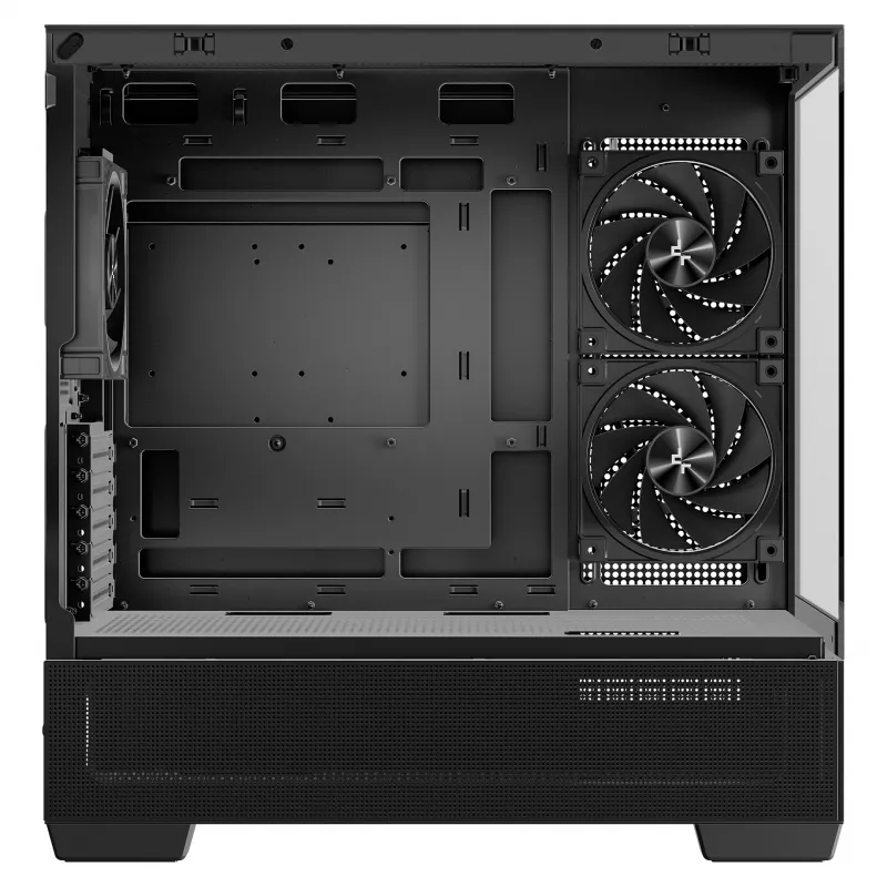 Caixa PC Midi Tower DeepCool CG380 3F – preto, 235×437×451 mm, suporta 2x120 mm ventoinhas laterais + 1x120 mm traseira, fonte de alimentação em baixo, HDD 2,5 polegadas/3,5 polegadas