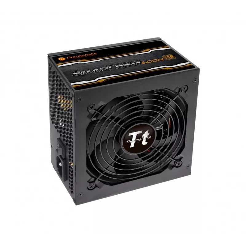Fonte de alimentação Thermaltake Smart SE2 600W ATX semimodular, 86% de eficiência, ventoinha de 120 mm