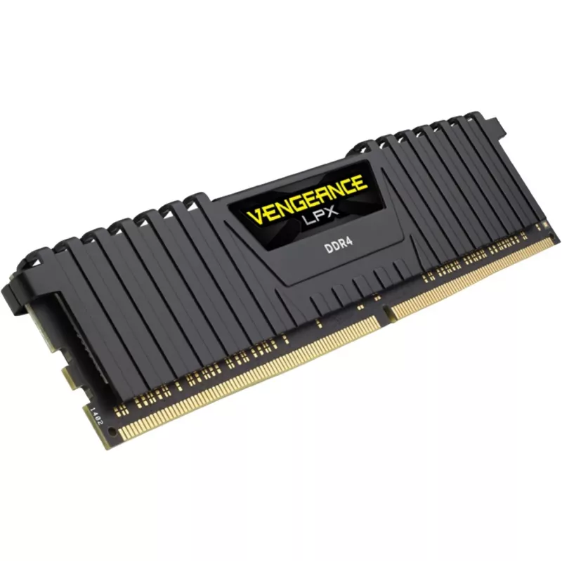 CORSAIR Vengeance 8GB DDR4 DIMM 3200MHz 1x8GB Unbuffered Single Rank 16-20-20-38 XMP 2.0 LPX PCB 1,35V Heatspreader preto