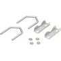 Goobay 60504 braçadeiras dentadas com estribos em U para tubos até 60 mm, conjunto de 2
