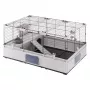 Jaula FERPLAST Modular 2 para coelhos e porquinhos-da-índia 109 x 72 x 56 cm, metal, cinzento, espaçamento das barras 23 mm