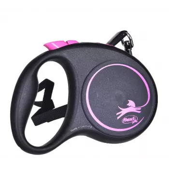 Treia automática Flexi Black Design S 5 m para cão