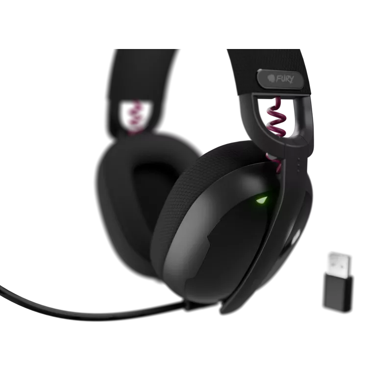 Genesis Headset Gaming | Fury Fukiya F6 | Bluetooth | Over-Ear | Microfone | Sem fios | preto
