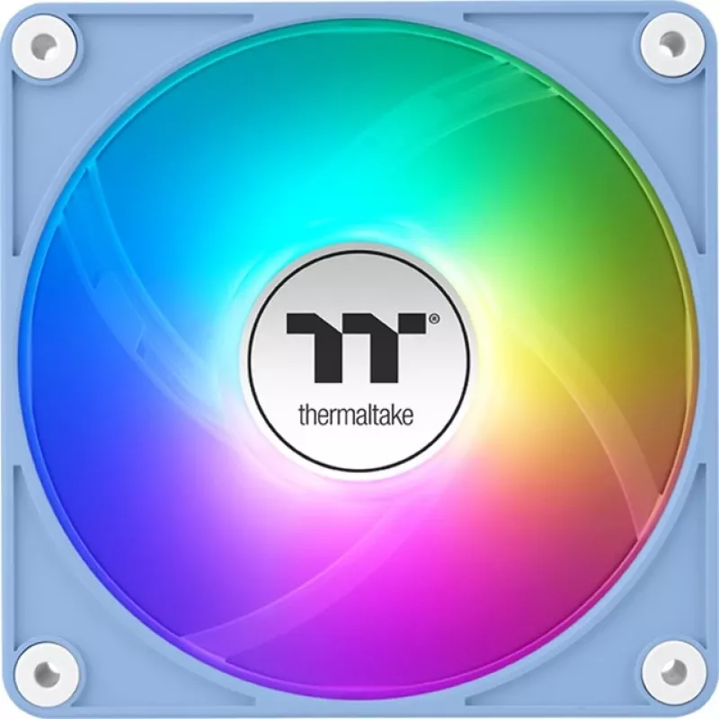Ventoinha de caixa Thermaltake CT140 EX ARGB 140mm pack de 3 - azul-hortênsia