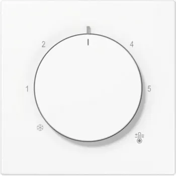 Placa de cobertura para termostato Jung LS1749BFWW – modelo LS1749BFWW, acabamento branco