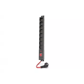 Régua de tomadas ACAR R8 POWER 1.5M 8X 230V PL preta 16A