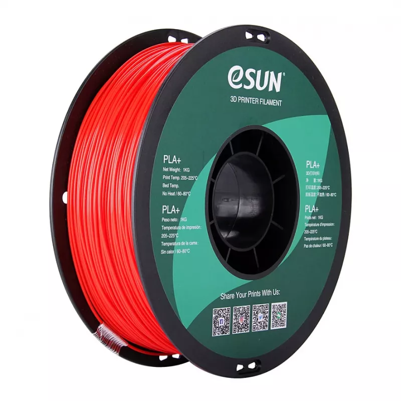 PLA+ 1,75mm vermelho 1kg