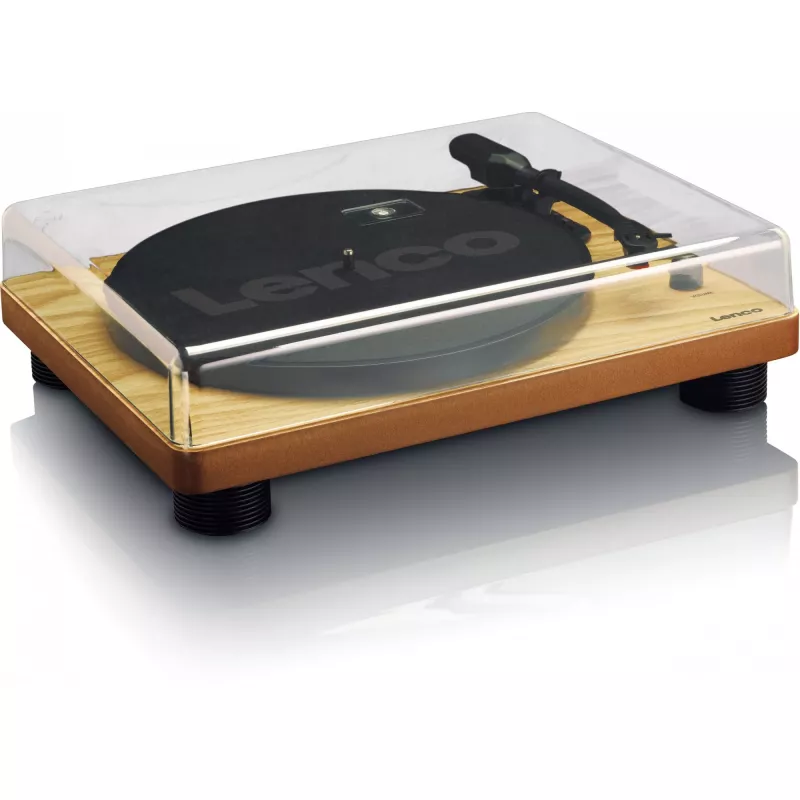 Gira-discos Lenco LS-50 com altifalante madeira