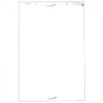 Bloco de papel para flipchart Legamaster em branco 5 unidades - 650 mm - 980 mm - 4,5 kg - 125 mm - 665 mm - 125 mm (7-156000)